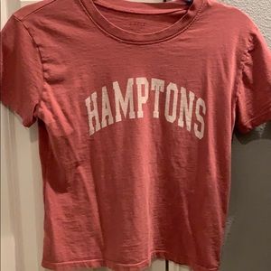 Salmon pink Hamptons Brandy Melville T shirt